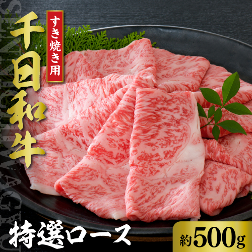 千日和牛特選ロースすき焼き用 約500g（山形牛）