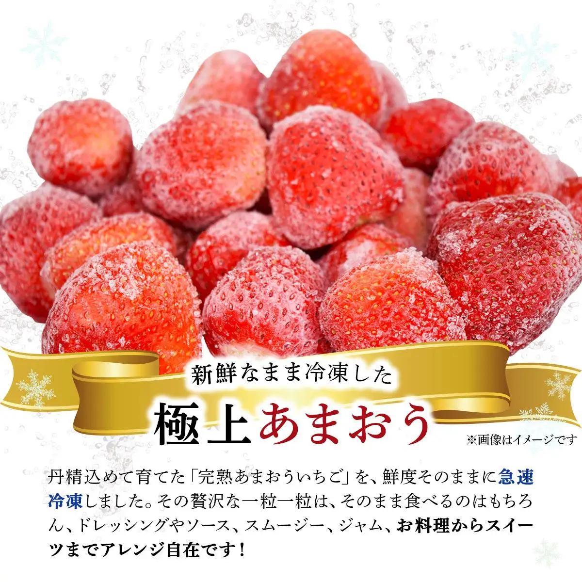 寄附額改定↓ 自然環境農法 福岡県産 冷凍あまおう 2kg|苺 いちご イチゴ 完熟 あかい まるい おおきい うまい フルーツ 果物 デザート 期間限定 産地直送 冷蔵 お取り寄せ グルメ 送料無料
