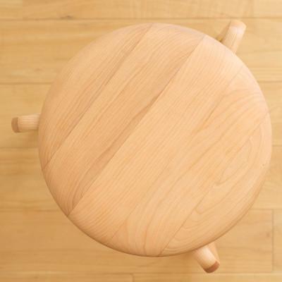 ふるさと納税 府中市 府中市の家具　リッショスツール 3本脚　チェリー |  | 01