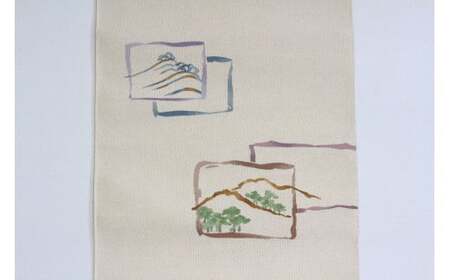 爪掻本綴織名古屋帯「郷」  最高級 1点物 綴織 織物 シルク 関東巻き 清原織物  西陣織最古 名古屋帯 AQ-0006_10