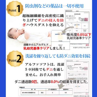 ふるさと納税 都留市 防ダニ 掛け布団カバーセミダブル170×210cm【ダニの通過率0%】寝具 アルファソフト綿ブルー |  | 01