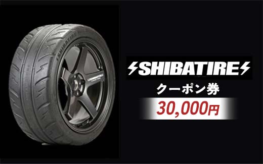 SHIBATIRE クーポン 30000円分 シバタイヤ 柴田自動車 タイヤ チケット 商品券 ギフト プレゼント 岐阜県 坂祝町 さかほぎ F6M-280