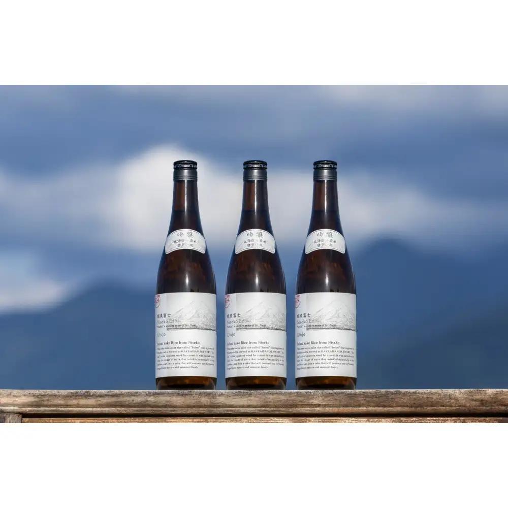 【化粧箱付き】 八海山 吟醸 ニセコ蝦夷富士【四合瓶720ml×3本】