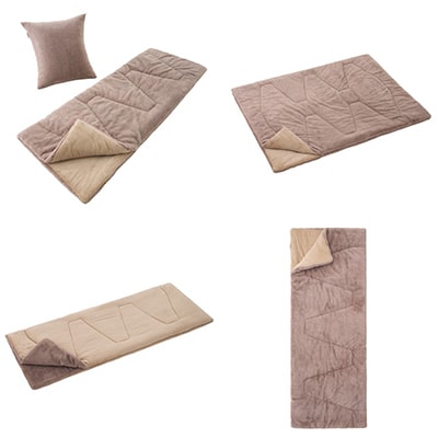 丸洗いラビットファータッチシュラフ・0 寝袋からクッションにもなり屋内でも使える!72600027【1663724】