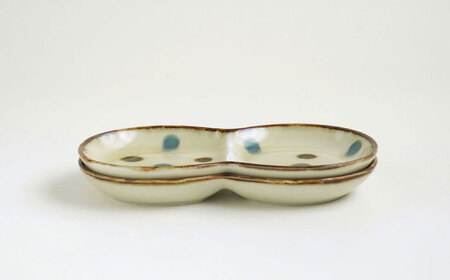 【波佐見焼】和のくつろぎセット ミニプレート/プチカップ 藍ふち花・藍豆しぼり2柄【光和陶器】[SC73]