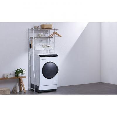 ふるさと納税 大河原町 バスケット付き伸縮スタイルランドリーラック ホワイト BSSL-860R[53752084] |  | 02