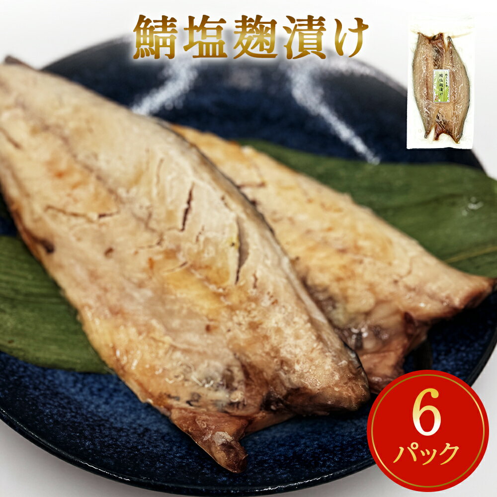 【ふるさと納税】鯖 塩麹漬け 切身 12枚（2枚×6）冷凍 小分け 個包装 魚 切り身 焼き魚 焼魚 漬魚 お惣菜 宮城県 石巻市 簡単調理 さば サバ 塩こうじ 漬け 魚 熟成 青魚