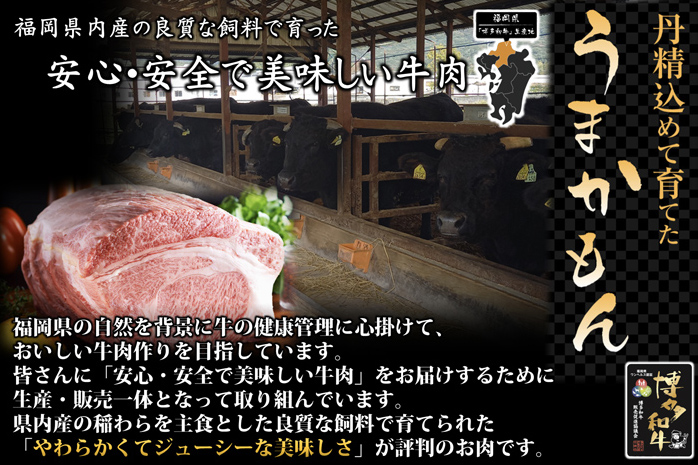 博多和牛肩ロース焼肉用・スライス各400g