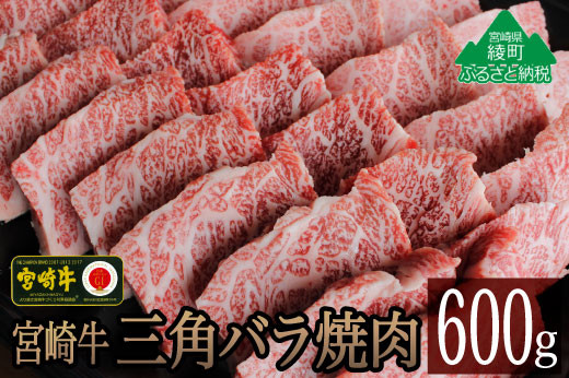 
宮崎牛三角バラ焼肉600g（36-170）
