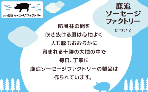 北海道十勝のソーセージセット 3種 計4袋(ポークソーセージ 行者ニンニク マッシュルーム)【配送不可地域：離島】