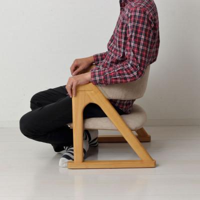 ふるさと納税 海南市 らくらく立ち上がり低座椅子　ナチュラル |  | 03