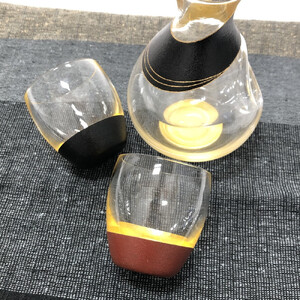 うるしの冷酒器＆酒杯セット