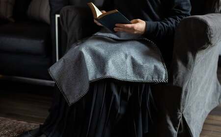 ＃076梅薫 【小倉織】 小倉 縞縞 レジャーセット (ピクニックシート ・ 霜降 クロス )