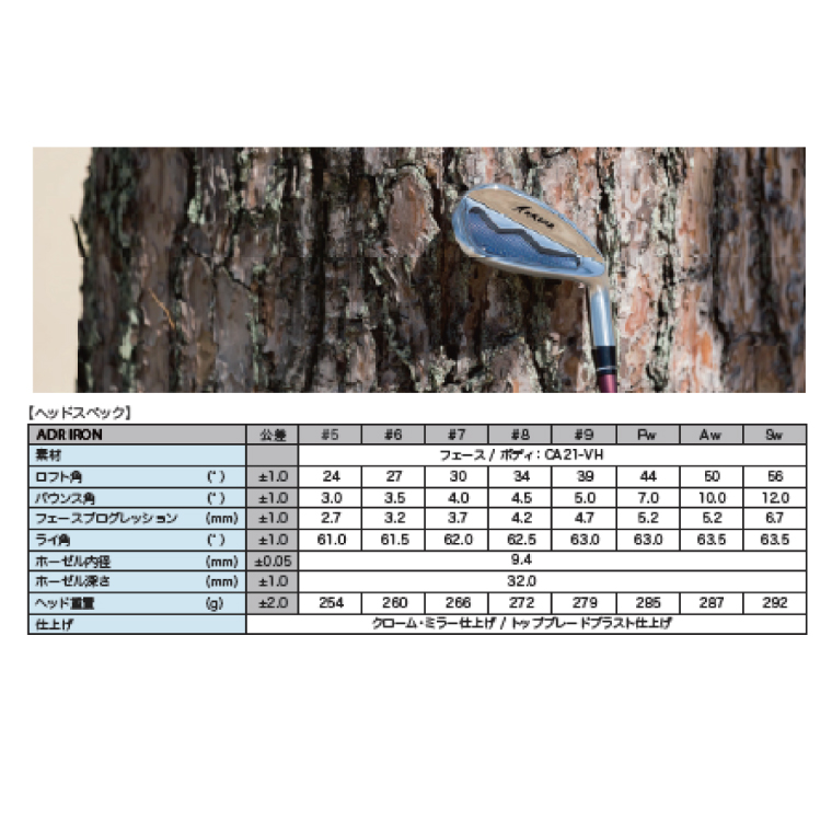 AKIRA 25ADR IRON #5 R/SR　AKIRA ORIGINAL by FUJIKURA SPEEDER  【 アキラ 25年モデル アイアン ゴルフクラブ  飛びとやさしさの両立 】（