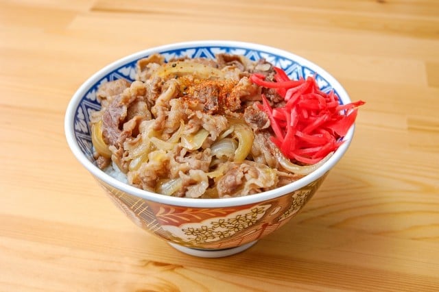 調理例／牛丼