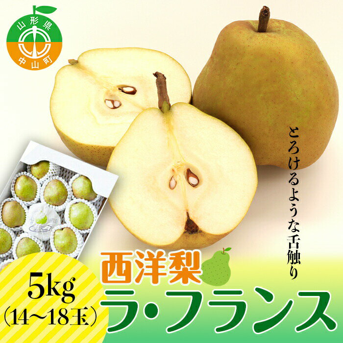 【ふるさと納税】【2025年先行予約】山形県産 西洋梨 ラ・フランス 5kg(14～18玉) 期間限定 数量限定 西塔果樹農園 ラフランス 果物 秋果実 フルーツ 洋ナシ 西塔果樹農園 ラフランス 果物 秋果実 果物 くだもの フルーツ 洋ナシ 洋なし F4A-0117