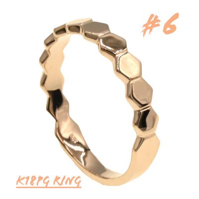 ふるさと納税 大月市 K18PG　地金　デザインリング　R3769-PR #6