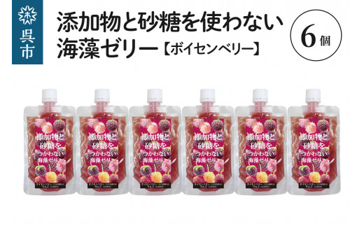 
添加物と砂糖をつかわない海藻ゼリー ボイセンベリー 6個
