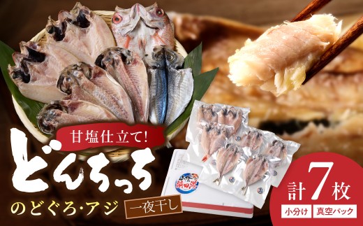 甘塩仕立て！のどぐろ・どんちっちあじ一夜干しセット 人気のセット のどぐろ アカムツ あじ 干物 一夜干し ギフト 個包装 セット 詰め合わせ 【136_1993】