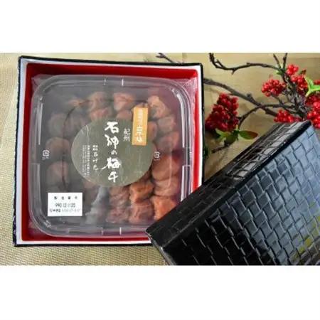 高級南高梅 白干梅400g入 紀州塗箱 網代模様仕上【1465431】