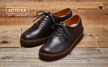  KOTOKA ( コトカ ) 婦人靴 一枚革 ダービー KTO2002L ( ブラック ) ファッション シューズ 雑貨 日用品 牛革 お洒落 レザーシューズ 快適 レディース  BN004 22.0cm