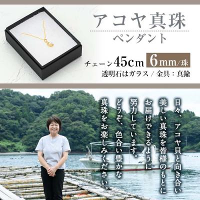 ふるさと納税 佐伯市 アコヤ真珠 ペンダント (6mm珠・チェーン45cm) |  | 03