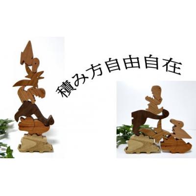 ふるさと納税 佐川町 【色味や手触りを楽しむ】恐竜積み木 |  | 01