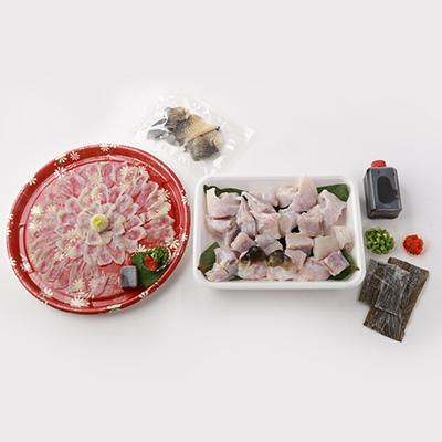 ふるさと納税 富田林市 ふぐ鍋セット　国産活けとらふぐてっさ・てっちりセット約4〜5人前　ヒレ付き【配送不可エリア注意】 |  | 03