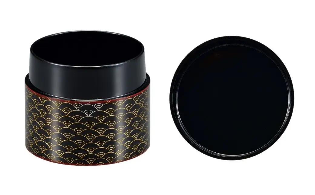 輪島塗　中次（青海波） wa013 塗　棗　中次　茶　漆器　漆器