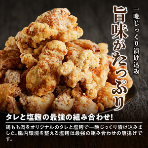 レンジで簡単 老舗の味 金匠・鶏唐揚げ 塩麹 3.0kg（500g×6袋） からあげ もも肉 調理済み唐揚げ 冷凍からあげ[003D19]