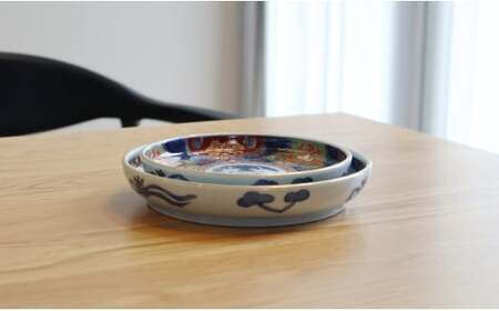 有田焼 古伊万里草花紋プレート 2枚セット【まるふく】食器 器 うつわ 和食器 皿 取皿 小皿 お正月 はれの日 おしゃれ ギフト 8万円 aq112