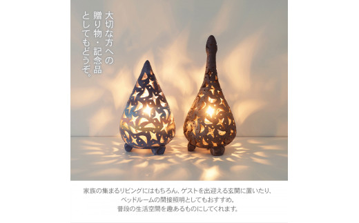 熊本県 御船町 蜩窯 陶器ランプ Mサイズ 《受注制作につき最大3カ月以内に出荷予定》_イメージ4