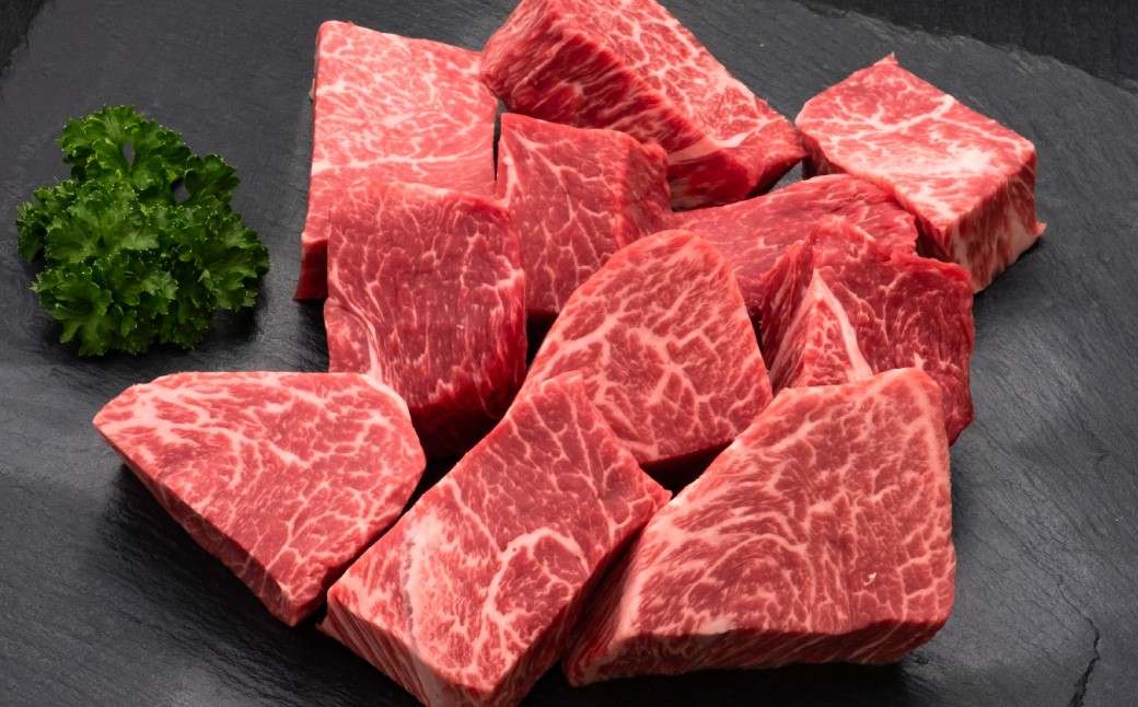 【3ヶ月定期便】【訳あり】 博多和牛ヒレサイコロステーキ 600g×1パック