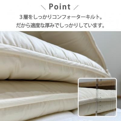 ふるさと納税 和泉市 【ジュニアサイズ】日本製 3層立体コンフォーター敷ふとん90×190cm　HGーJR |  | 02