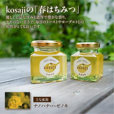 ふるさと納税 豊橋市 【kosaji】春はちみつ150g+100g 瓶入り ギフトセット |  | 01