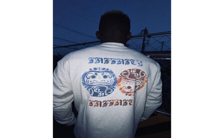 シャツ GOODHELP　Infinity Daruma　L/S　T-shirt　gray Tシャツ ロンT 達磨 寒川町