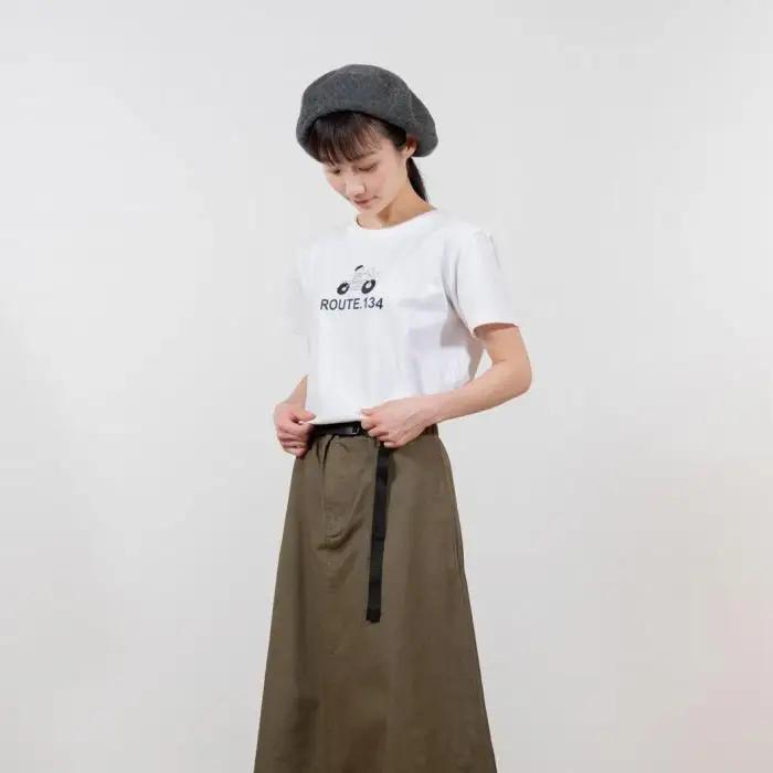 《2》【KEYMEMORY 鎌倉】ルート134イラストTシャツ WHITE