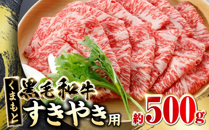 
            くまもと黒毛和牛　すきやき用　約500g【阿蘇牧場】 [AYBX095]
          