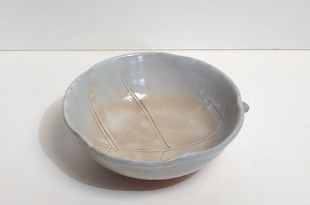 萩焼 鉢 木の葉 ソロ