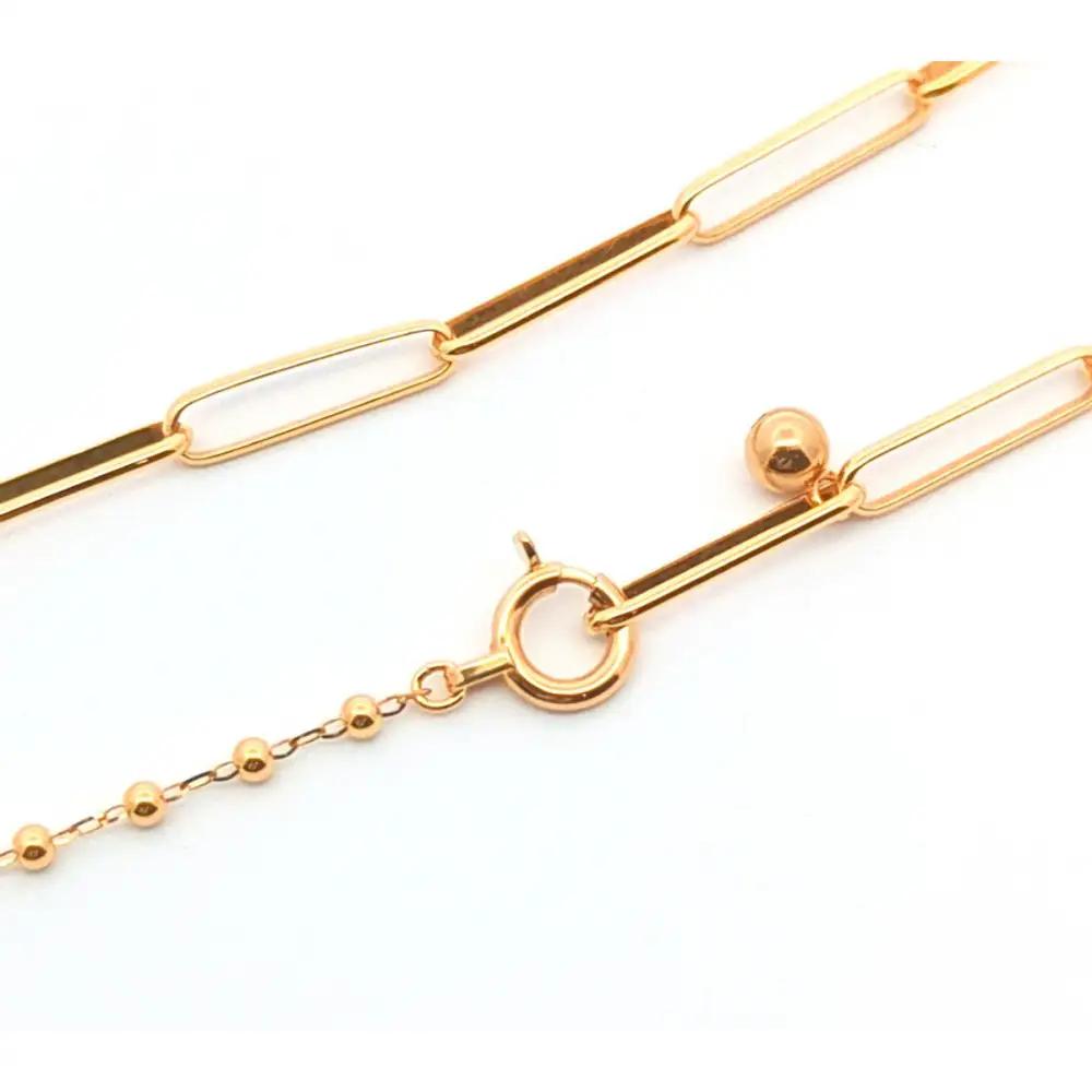 【18金イエローゴールドネックレス アンサンブルチェーン 40cm】｜ネックレス 富山市 山森製鎖 ジュエリー アクセサリー