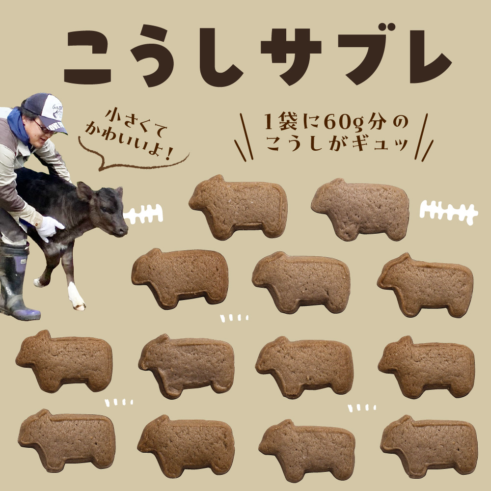 北海道十勝芽室町 みるここ＆こうしサブレ セット me079-004c
