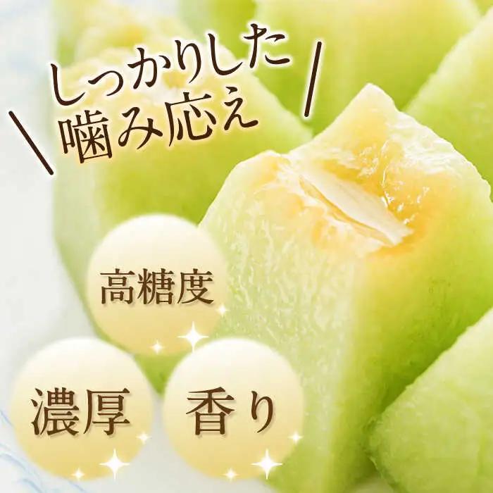 【2027年5月-発送】【さわやかな味！ 】タカミメロン 2玉 （約 2kg）  / メロン 南島原市 / 南島原果物屋 [SCV004]