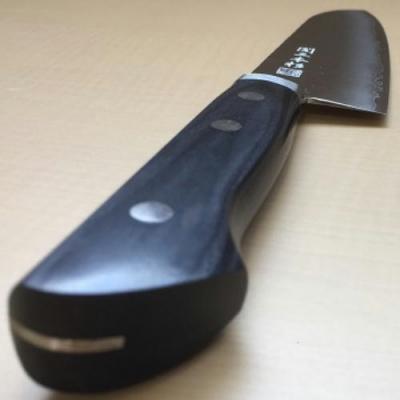 ふるさと納税 関市 関三本杉　V1ゴールド鋼槌目鍔付三徳　H30-03 |  | 01