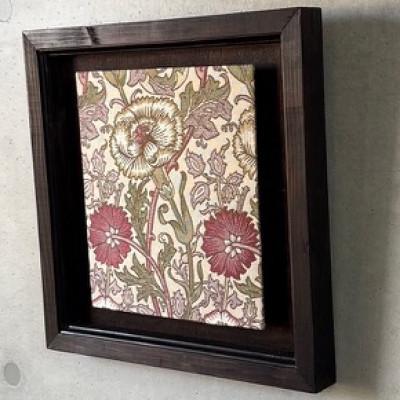 ふるさと納税 岡崎市 ウィリアムモリスデザイン　壁掛け　額縁セット　ピンクアンドローズ |  | 03