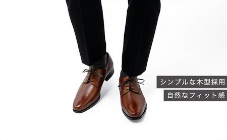 倭イズム 牛革マッケイビジネスシューズ紳士靴YAP601（ブラウン） 28.0cm