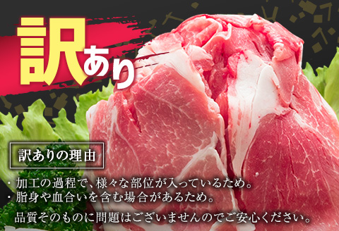 ＜配送月が選べる!!＞「訳あり」宮崎県産 豚切落し 3kg 2026年9月にお届け【B498-2506-202609】 2026年9月にお届け