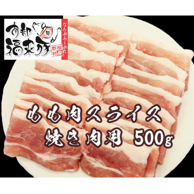【ふるさと納税】南部福来豚もも肉 スライス(焼き肉用)500g【配送不可地域：離島】【1660878】