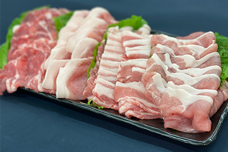 豚肉 しゃぶしゃぶ 800g (ロース バラ 肩ロース モモ) 各200g×4種 三元豚 米豚 国産 豚肉 冷凍