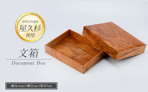 【屋久杉で創った】文箱(高橋工芸/IB074-016)
