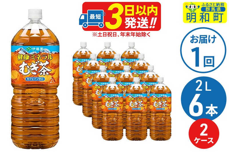 健康ミネラルむぎ茶 ＜2L×6本＞【2ケース】伊藤園 [伊藤園 麦茶 むぎ茶 ペットボトル]|10_itn-041201